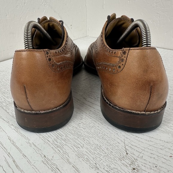 Cole Haan Air Giraldo Wingtip Derby Comfort Dress Shoes Men\'s 10.5 Tan Excellent main image 6